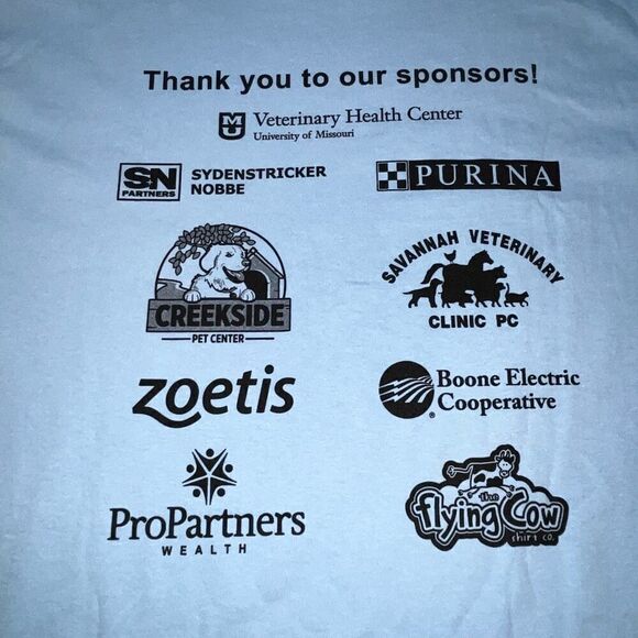 M&O Gold Mens Medium T-Shirt University of Missouri Under the Sea Cotton Grunge - Picture 7 of 8